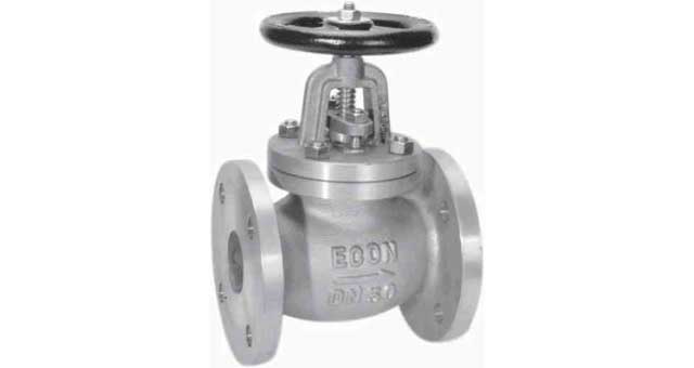 GLOBE VALVE DIN BRONZE FLANGED, PN10/16 HEAVY TYPE #1270 40MM