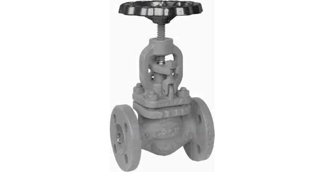 GLOBE VALVE DIN CAST STEEL 398, FLANGED PN16 STRAIGHT DN 80