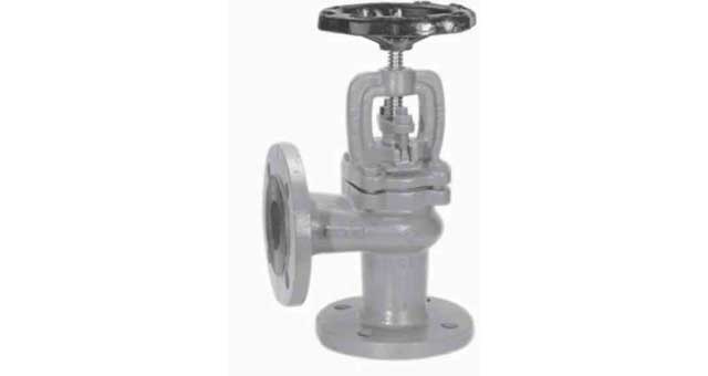 ANGLE VALVE DIN CAST IRON, FLANGED PN10/16 #269 25MM