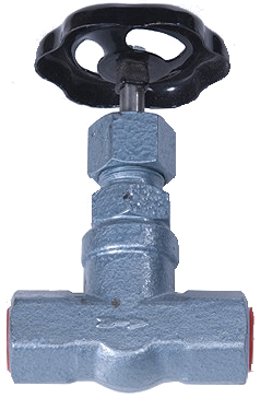 GLOBE VALVE DIN STEEL AA250, BSP FEMALE THREAD PN640 3/8"