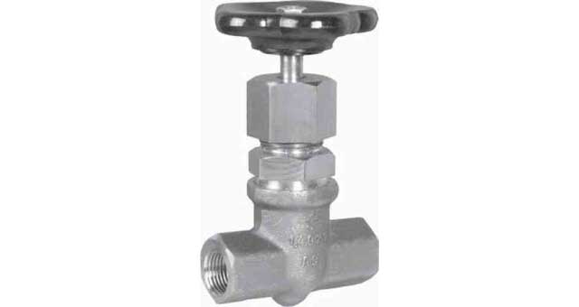 GLOBE VALVE DIN S.STEEL 358, FEMALE THREAD PN200 1/2"