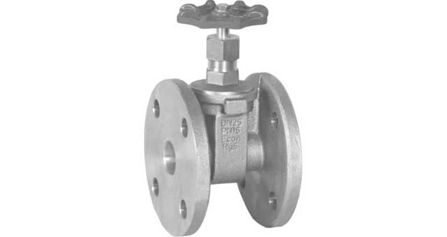 GATE VALVE BRONZE DIN FLANGED, PM10/16 #291 25MM