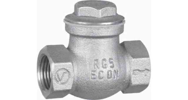 CHECK VALVE DIN BRONZE SCREWED, SWING TYPE #505TE 1/2"