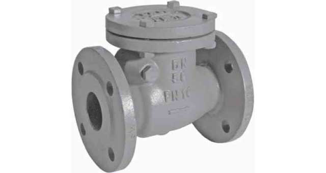 CHECK VALVE DIN C/IRON FLANGED, SWING TYPE PN16 #83BR 65MM