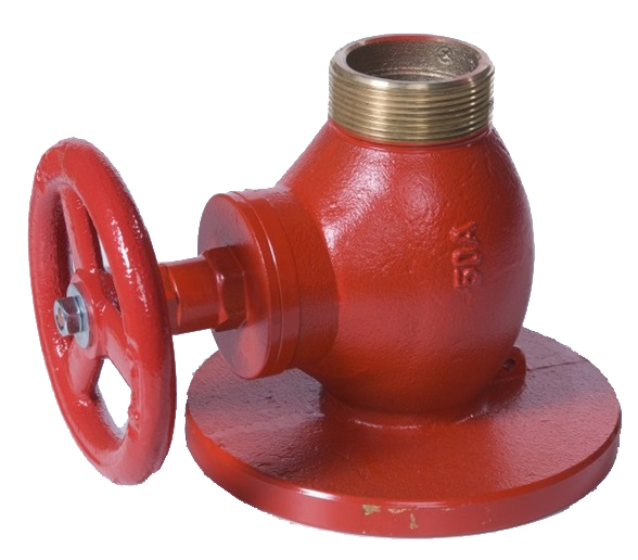 FIRE HYDRANT DIN BRASS DN50, 2"BSP MALE & FLANGED