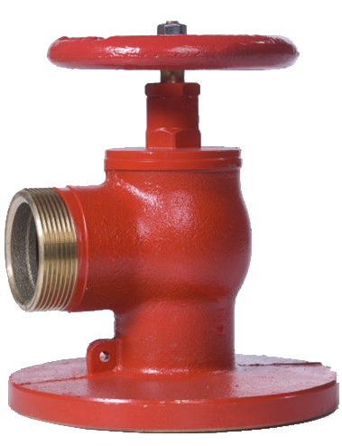 FIRE HYDRANT DIN BRASS ANGLE, FLANGED & MALE THREAD END DN50