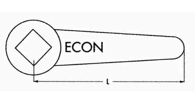 COCK WRENCH DIN MALLEABLE IRON, 32MM