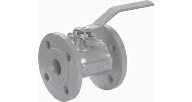 BALL VALVE DIN C/IRON PN16, W/BRASS TRIM #1942M 150MM