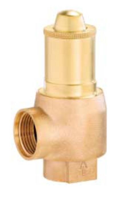 VALVE SAFETY DIAPHRAGM 651MHIK, RED BRASS 1-1/4" 2.5/3/3.5BAR