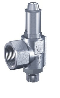 VALVE SAFETY S.STEEL #451SGK, DIN 0.5-25 BAR G1/2" & 1/2"