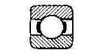 BALL BEARING SINGLE ROW, DEEP GROOVE NO.6022