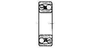 BALL BEARING DOUBLE ROW, DEEP GROOVE NO.2210