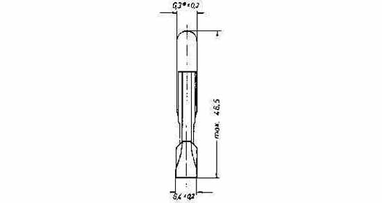 LAMP TELEPHONE INDICATOR T6.8, 6V 40MA 6.8X44MM