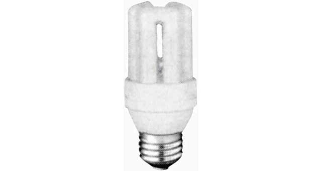 FL LIGHTBULB COMPACT GLOBELESS, E-26 220V 60W INCANDESCENT