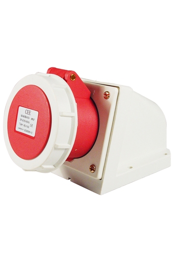 RECEPTACLE CEE AC380V RED 5P, 125AMP 6H IP67