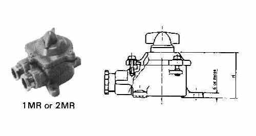 SWITCH ROTARY SMALL WATERTIGHT, TYPE#1MR SYNTHETIC RESIN