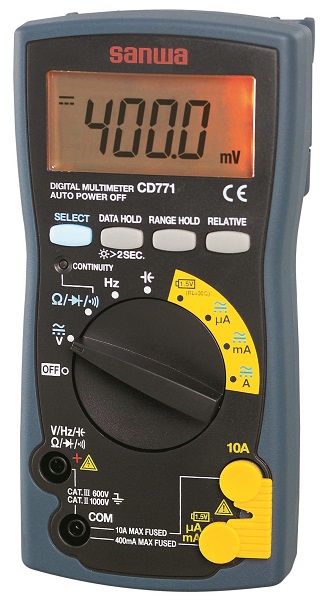 MULTI TESTER DIGITAL COMPACT, MODEL CD-771