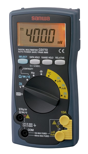 MULTI TESTER DIGITAL COMPACT, MODEL CD-772