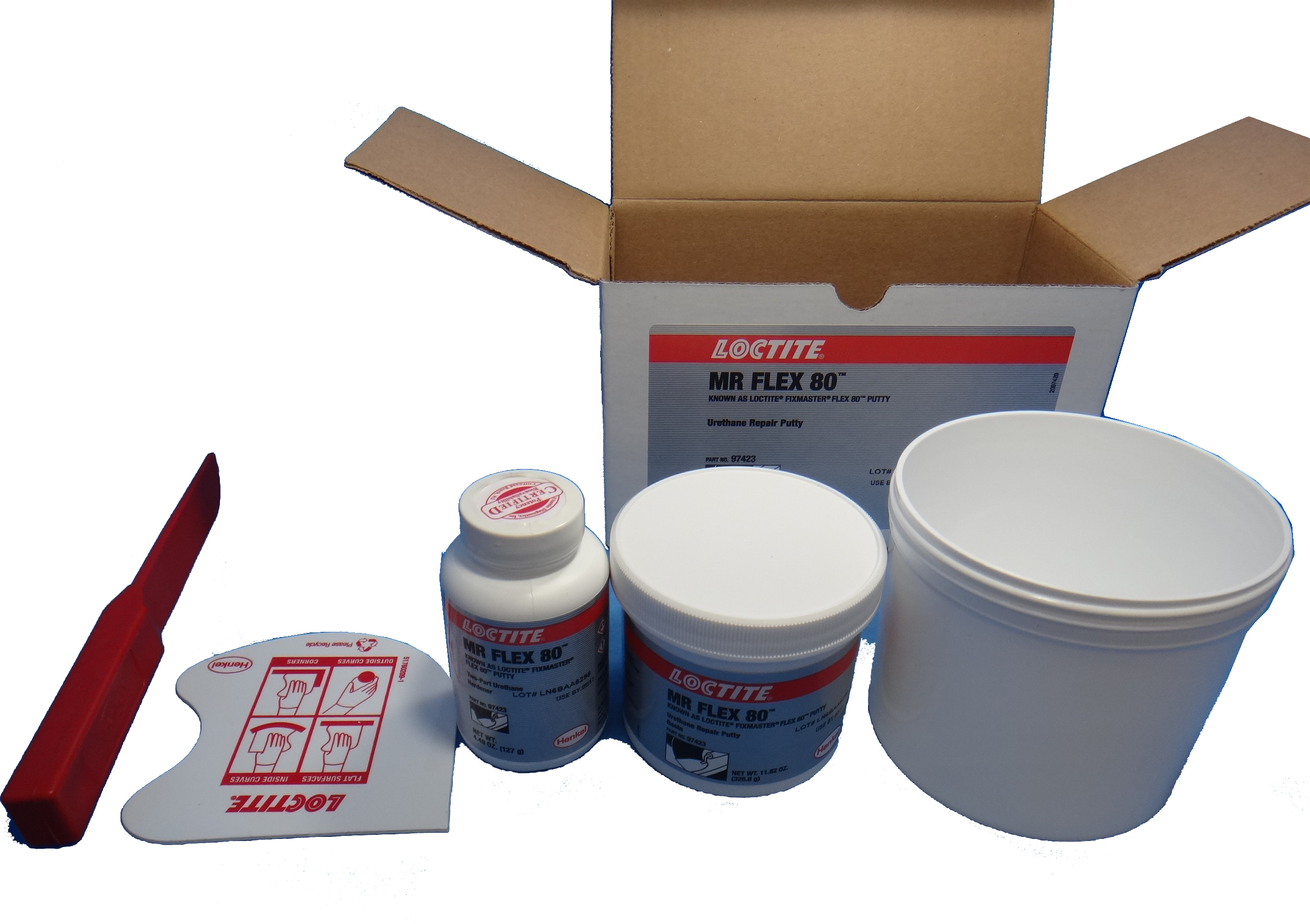 BELT REPAIR&URETHANE PUTTY, LOCTITE FLEX80 BLACK 6LB