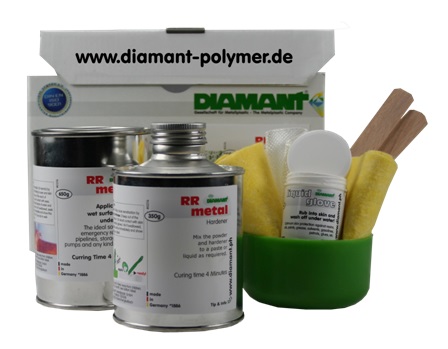 EMERGENCY REPAIR PUTTY DIAMANT, PR METAL INDUSTRIAL PACK 1KG