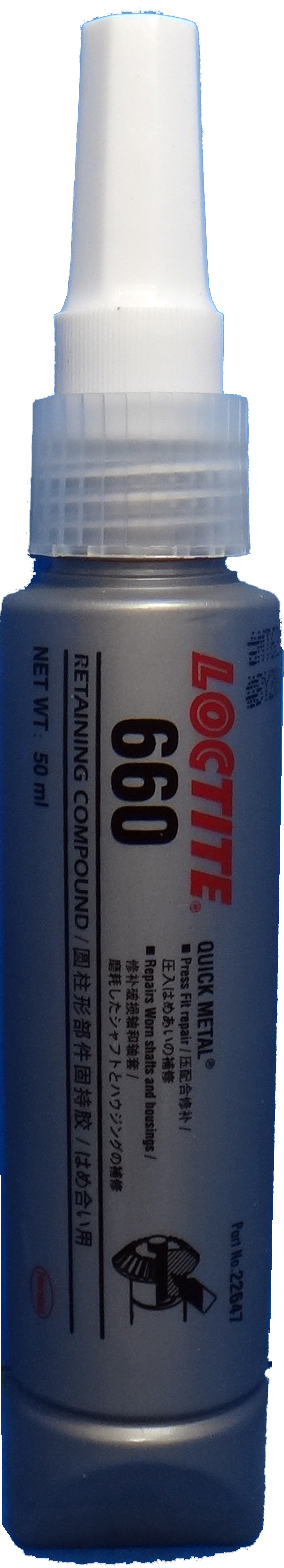 RETAINING COMPOUND LOCTITE 660, QUICK METAL 50ML