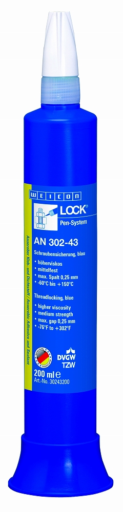 ADHESIVE THREAD LOCKING HIGHER, VISCOSITY AN302-43 200ML