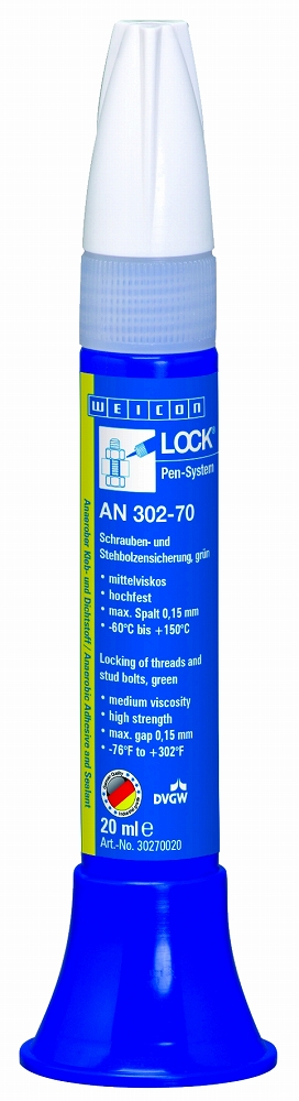 ADHESIVE THREAD LOCKING MEDIUM, VISCOSITY WEICON AN302-70 20ML