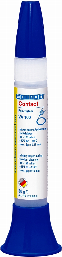 ADHESIVE CONTACT CYANOACRYLATE, WEICON VA 100 30 GRM