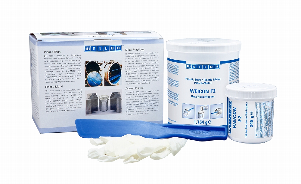 ALUMINIUM FILLED VISCOUS, WEICON F2 2.0KG