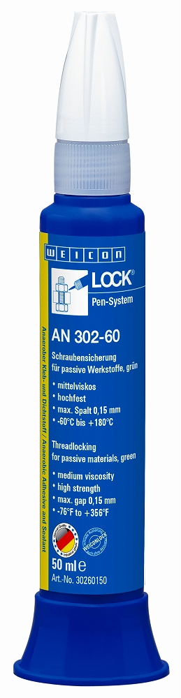 ADHESIVE ANAEROBIC THREADLOCK, WEICON AN302-60 50ML