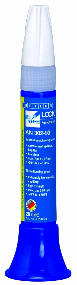 ADHESIVE ANAEROBIC THREADLOCK, WEICON AN302-90 20ML