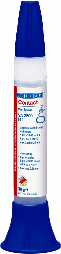 ADHESIVE CONTACT CYANOACRYLATE, WEICON VA 2500HT 30GRM