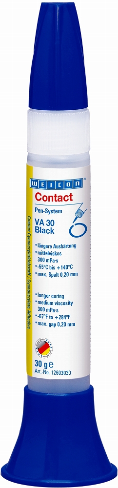 ADHESIVE CONTACT CYANOACRYLATE, WEICON VA 30 BLACK 20GRM