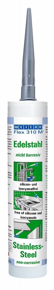 ADHESIVE ONE-COMPONET WEICON, FLEX310M STAINLESS STEEL 310ML