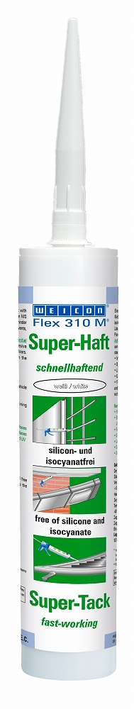 ADHESIVE ONE-COMPONET WEICON, FLEX310M SUPERTACK WHITE 290ML