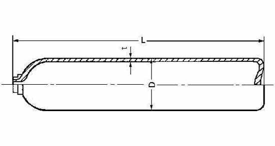 CYLINDER OXYGEN GAS SEAMLESS, CAPACITY 6M3