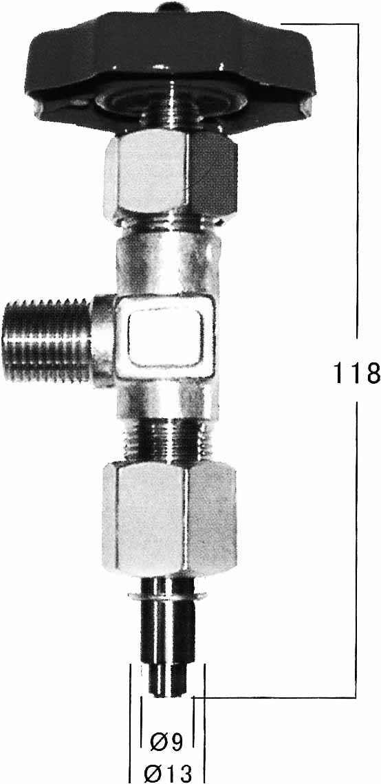 VALVE GAS OUTLET STATION AC-H, IN: M18X1.5 OUT: M16X1.5 (L)