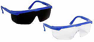 SPECTACLE SAFETY ANTI-SCRATCH, ANTI-FOG IR SHADE 5