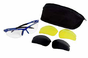 SPECTACLE SAFETY WITH, INTERCHANGEABLE LENSES