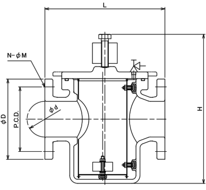 WATER FILTER CAN CASTING STEEL, NOM DIA 100MM