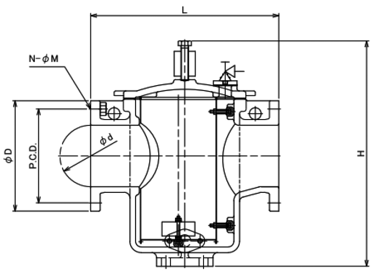 WATER FILTER CAN CASTING STEEL, NOM DIA 131MM