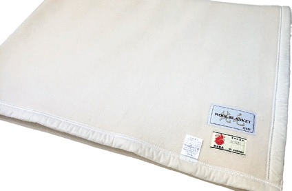 BLANKET FLAME RETARDANT WOOL, BEIGE 1400X2000MM