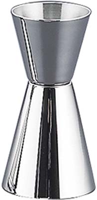 JIGGER CUP STAINLESS STEEL, 28X56CC