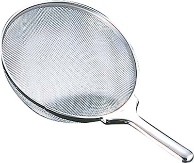 BOWL STRAINER STAINLESS STEEL, W/WOOD HANDLE DIAM 153MM