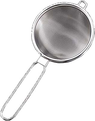 TEA STRAINER STAINLESS STEEL, 85MM DIAM