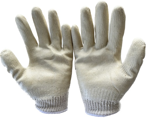 GLOVES WORKING COTTON, RUBBER COATED PALM