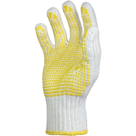 GLOVES WORKING COTTON, NON SLIP DOTS