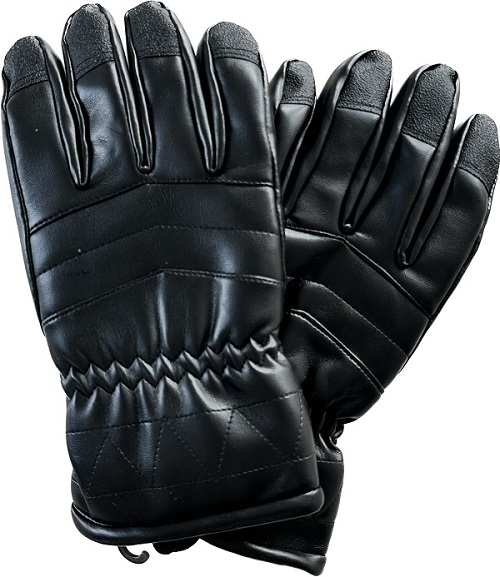 GLOVES WINTER VINYL LEATHER, SIZE M