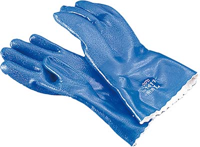 GLOVES PLASTIC OIL/ACID RESIST, LONG